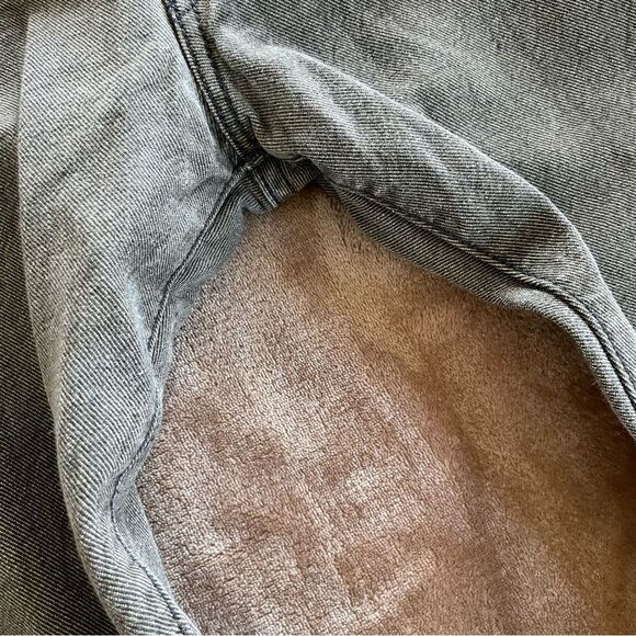 Levi Strauss & Co. Men's Gray Jeans Yellow Backing Button Fly Size 34/34 - Picture 7 of 12